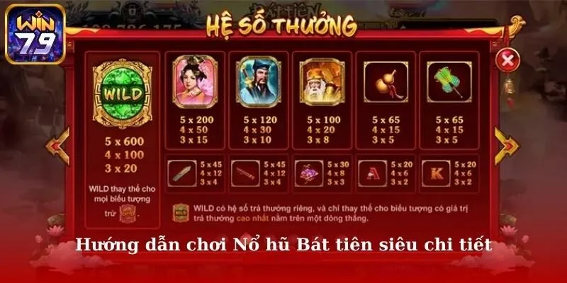 hướng dẫn chơi nổ hũ bát tiên